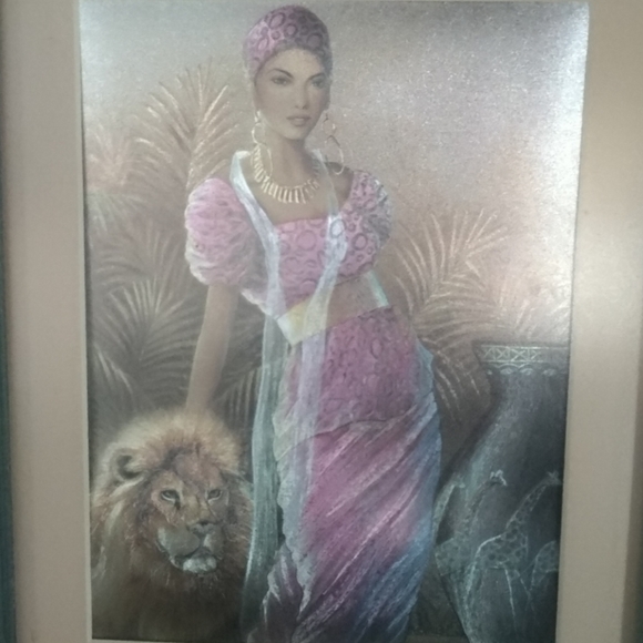 Super Cool African Queen Framed Art - Picture 2 of 3